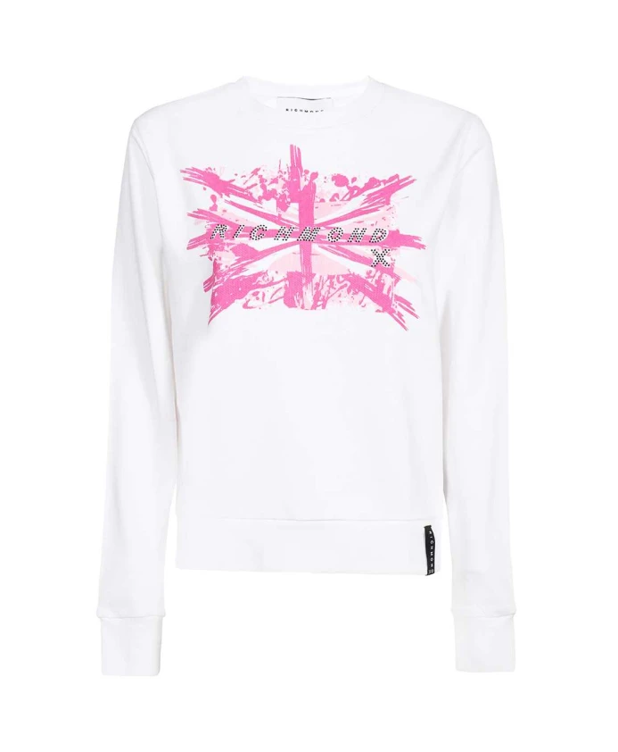 

Хлопковая толстовка с логотипом. John Richmond, белый