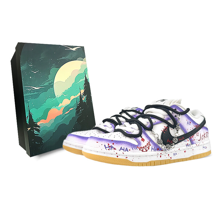 

Кроссовки Nike Dunk SB Skateboard Shoes Unisex Low-Top Black Purple