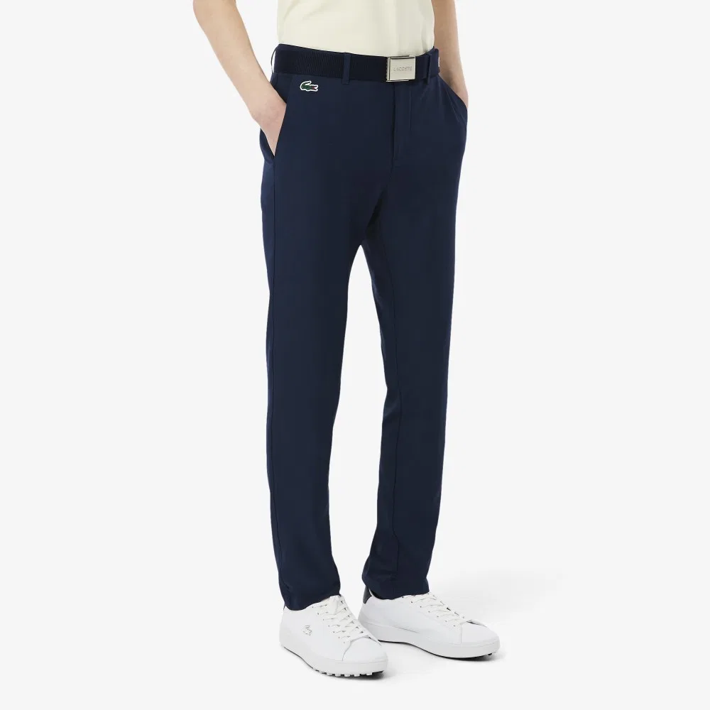 Мужские базовые брюки для гольфа тёмно-синие от Lacoste — фото 2