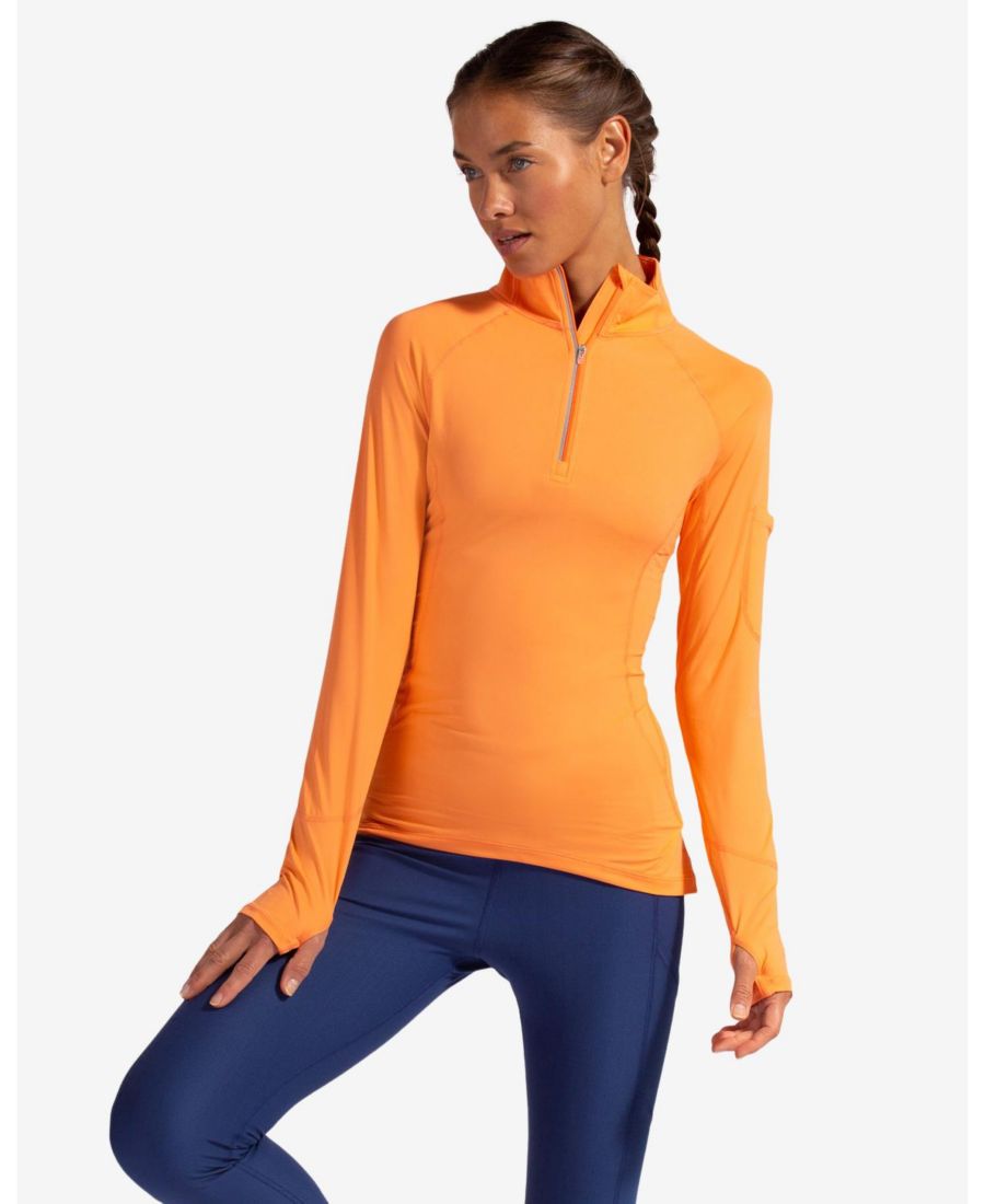 

Женская солнцезащитная блузка с застежкой-молнией и защитой от солнца UPF 50+ BloqUV, Tangerine