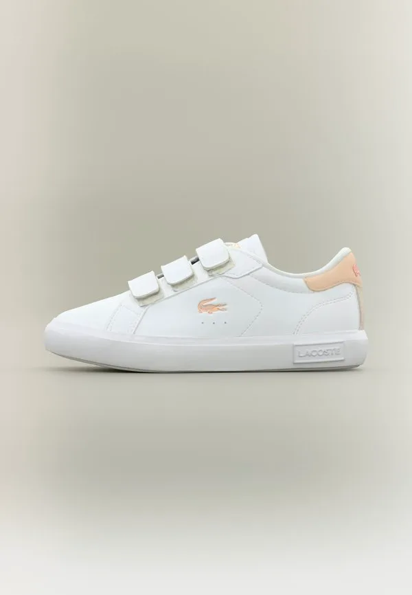 Детские кроссовки powercourt blush Lacoste, White/Light Pink