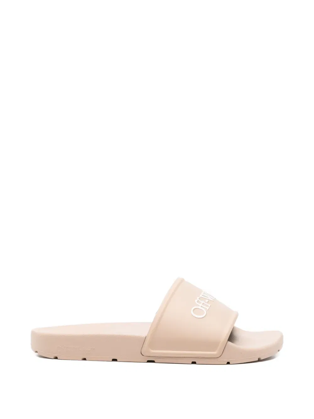 Шлепанцы с логотипом Off-White, нейтральный