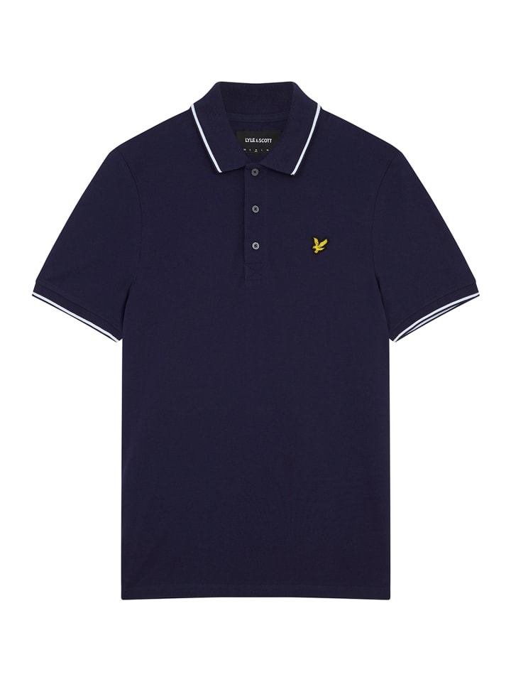 

Поло Lyle & Scott Poloshirt, цвет Marineblau/Weiß