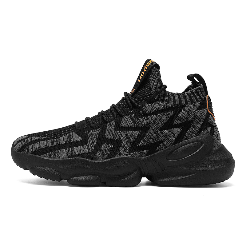 

Дышащие легкие повседневные низкие кроссовки Rebound для мужчин TFKY, Black Gray