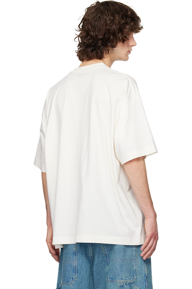 Vetements Футболка Off-White с логотипом в виде байкерского креста — фото 3