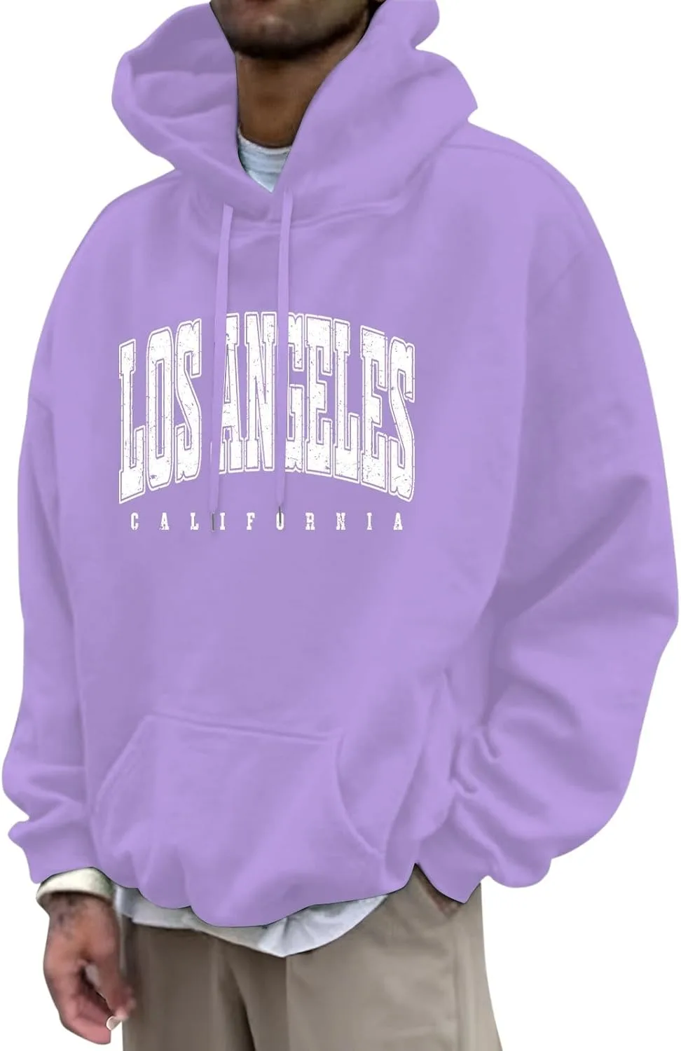 Мужской худи Los Angeles College в стиле vintage
