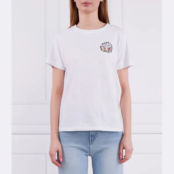

Футболка из оникса стандартного кроя Pepe Jeans London, белый