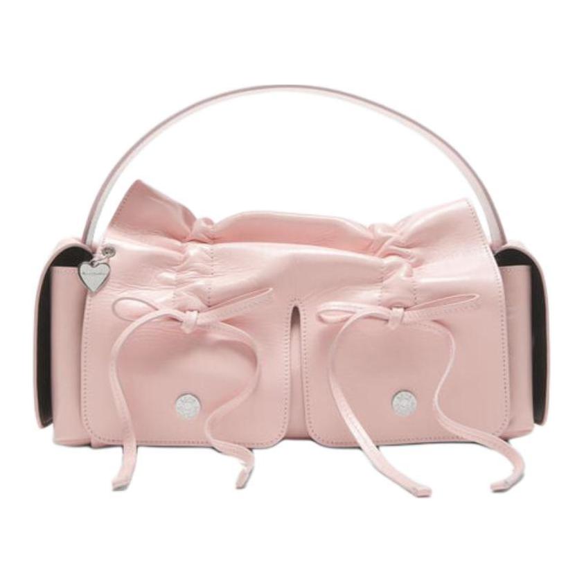 

Acne Studios Кожаная женская сумка розовая
