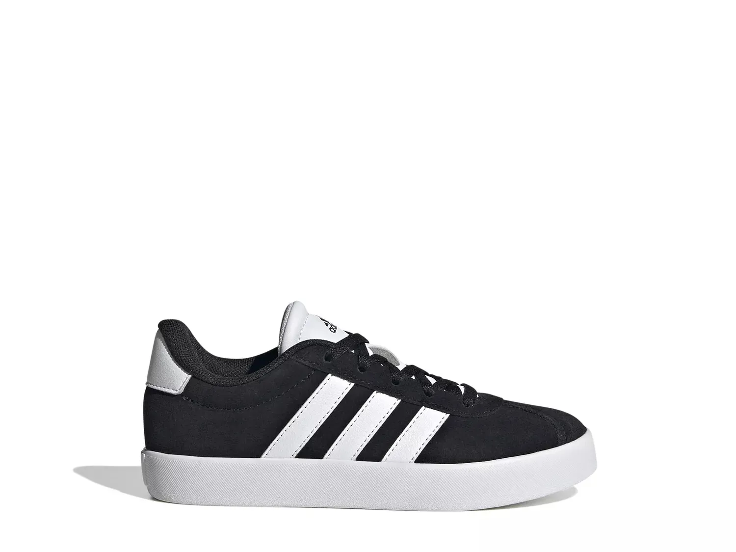 Кроссовки Adidas VL Court 3.0 — детские, черные/белые — фото 3