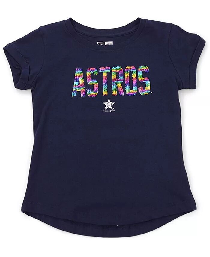 

Футболка с пайетками Houston Astros Big Girls New Era, синий