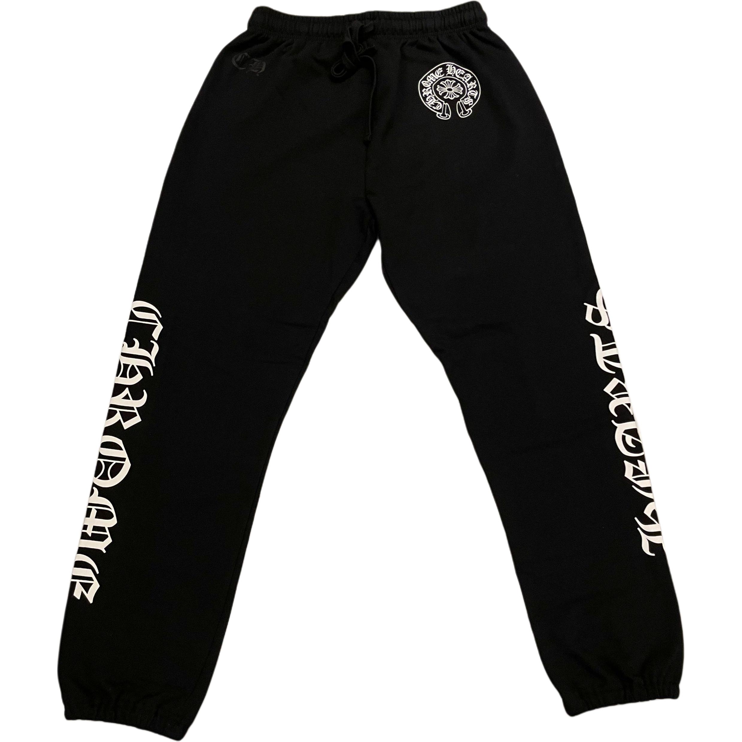 Chrome Hearts SS25 Вязаные спортивные штаны Unisex Black — фото 3