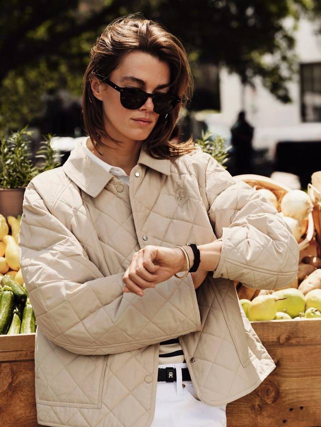 

Современная утепленная водонепроницаемая куртка Tommy Hilfiger, Natural