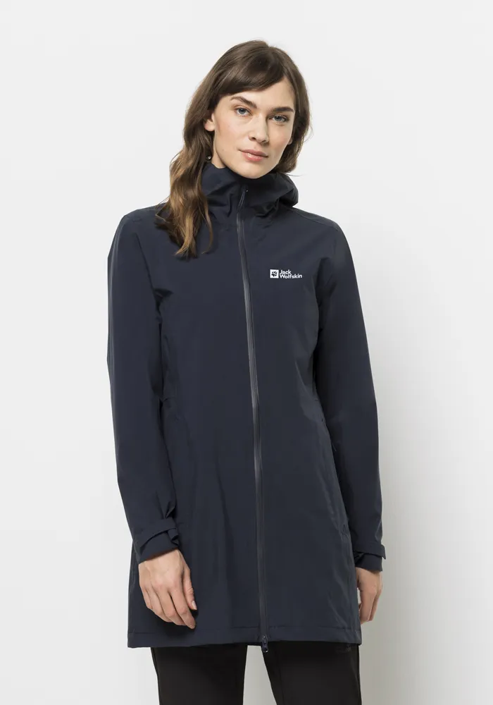 

Функциональное пальто Jack Wolfskin "PACK & GO 2L COAT W", синий