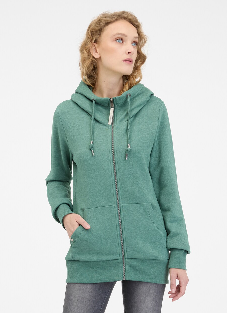 

Толстовка с капюшоном на молнии Ragwear, изумрудный