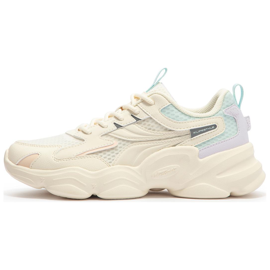 

361° Скользостойкие износостойкие низкие повседневные беговые кроссовки Women's White Blue