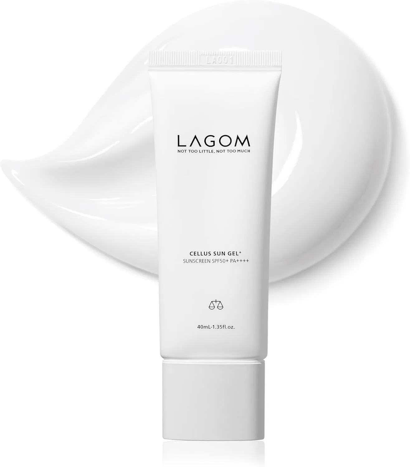 Солнцезащитный гель LAGOM Sun Gel Plus SPF50+ PA+++, 40 мл, белый