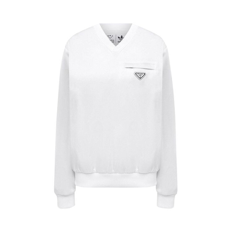 

Толстовка Prada x adidas Re-Nylon Sweatshirt White, белый