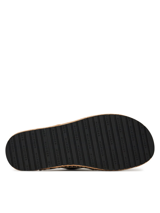 Эспадрильи Flex Jutte Hilfiger Lth Sandal FM0FM05646 Tommy Hilfiger, чёрный — фото 4