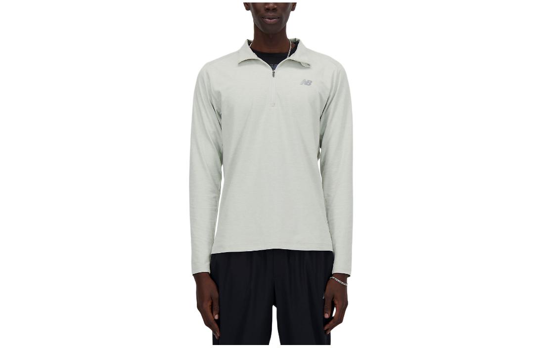 

Свитшот Space Dye с молнией на четверть мужской New Balance, серый