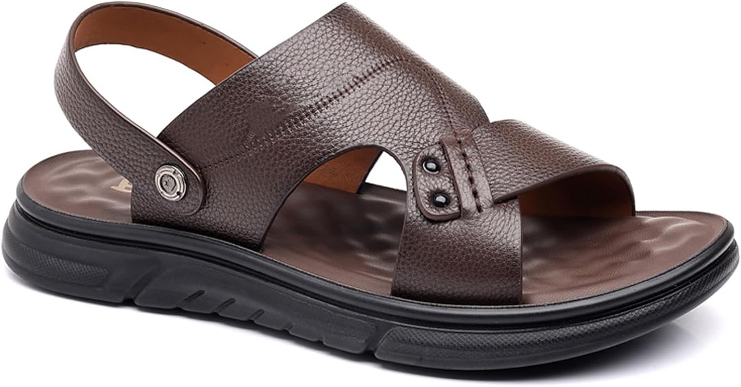 

Мужские спортивные сандалии из PU-кожи с дышащей поверхностью, комфортные летние ортопедические слайды для хайкинга, легкие открытые к носку обувь для пляжа и прогулок Crysterris, B