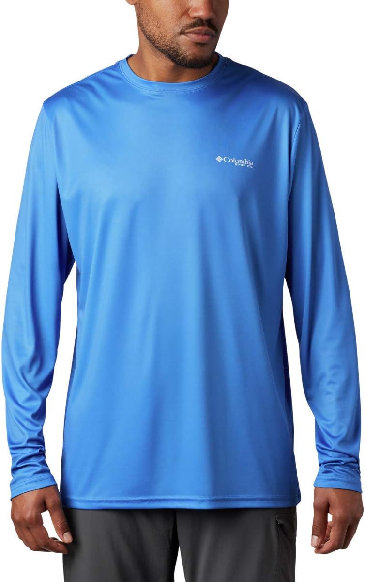 

Columbia мужская футболка с длинным рукавом Terminal Tackle PFG Global Compass, Vivid Blue/White