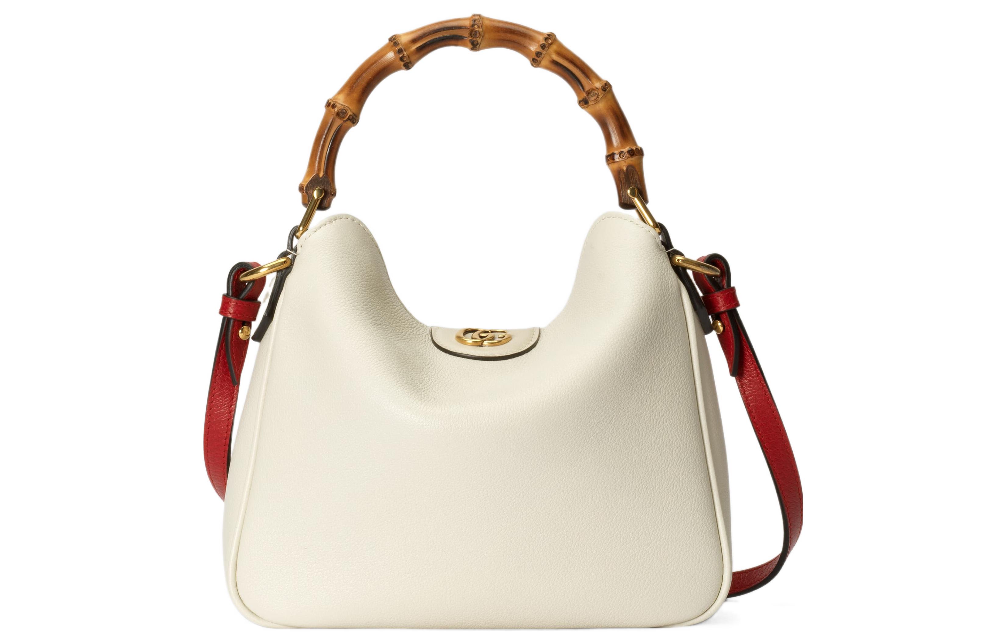 

GUCCI Сумка Diana из кожи, через плечо, маленькая женская, белая
