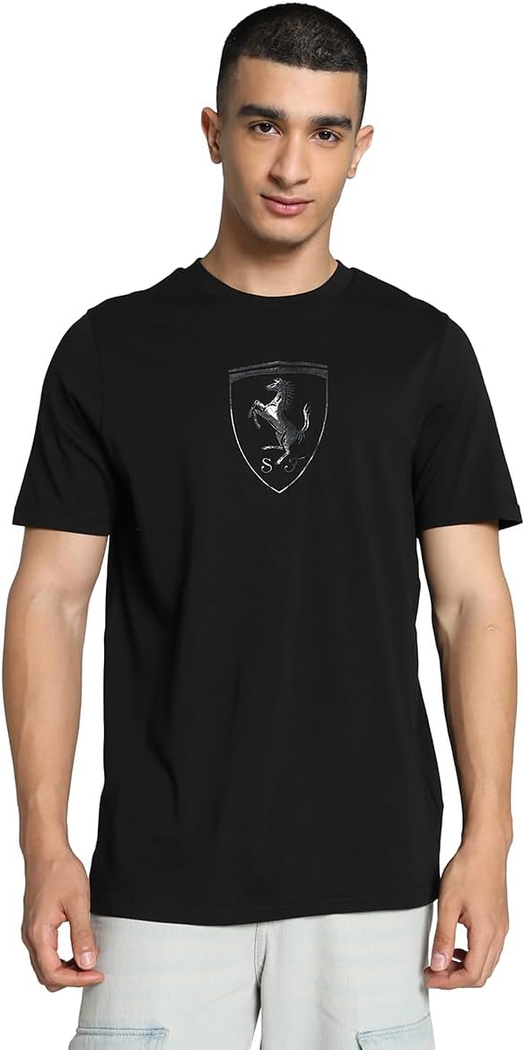 

Мужская повседневная футболка Puma FERRARI RACE TONAL BIG SHIELD TEE 627057, черный