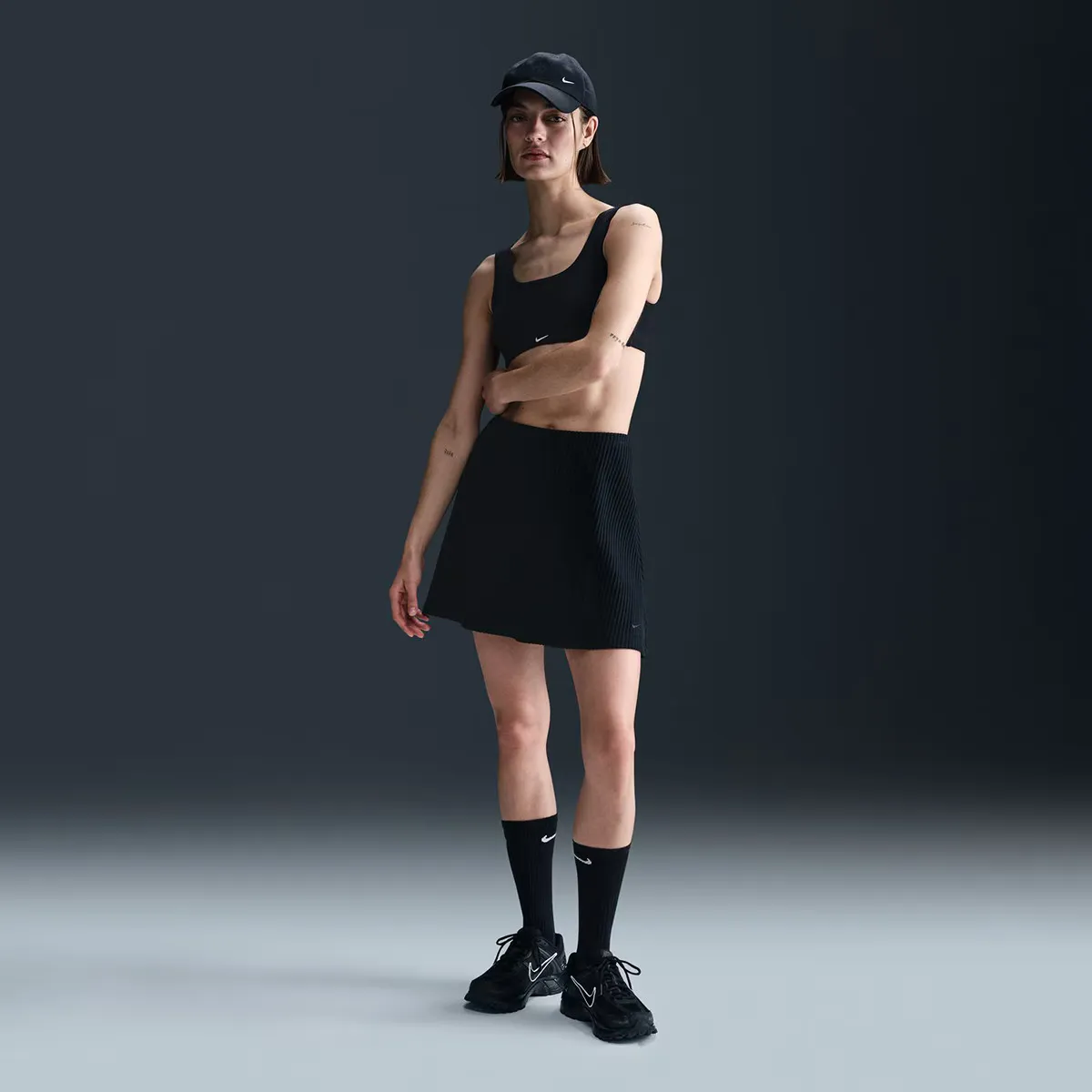 

Женская юбка Nike Sportswear Chill Rib, черный