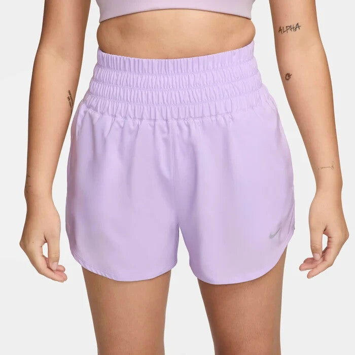 Женские шорты Nike One Lilac Bloom Dri-FIT Brief-Lined с ультравысокой талией, размер SRT69 Nike, фиолетовый — фото 2
