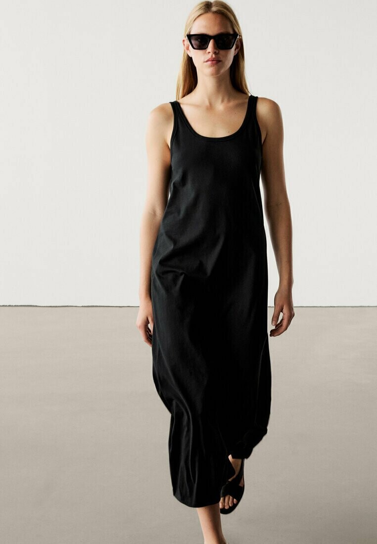 

Платье из джерси STRAPPY Massimo Dutti, черный