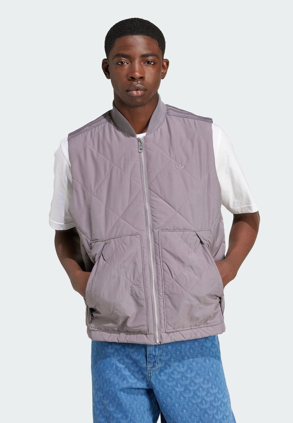 

Жилет PREMIUM ESSENTIALS NYLON QUILTED Adidas Originals, серый