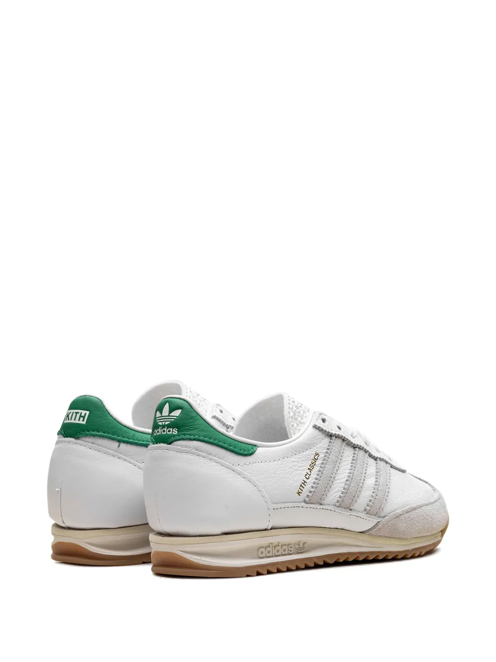 Кроссовки SL 72 White/Green из коллаборации с Kith Classics Adidas, белый — фото 3