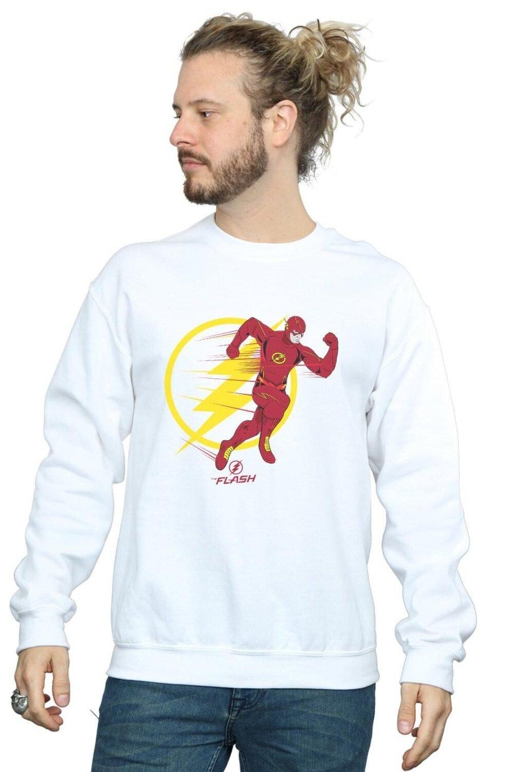 

Толстовка с эмблемой The Flash Running DC Comics, белый
