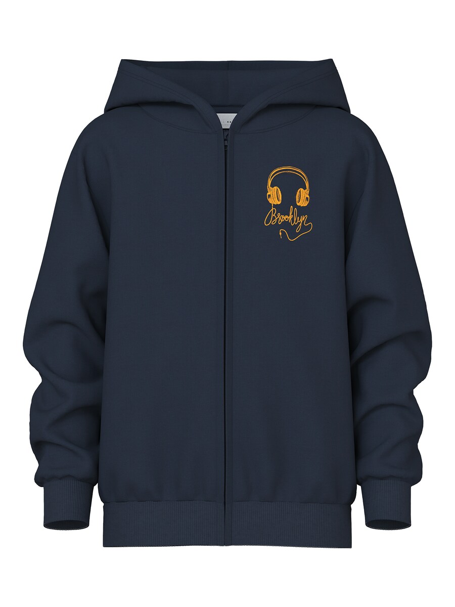 

Толстовка с капюшоном на молнии NAME IT NKMVOLTINUS, темно-синий