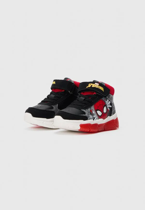 Кроссовки с мигающей подошвой в стиле человека-паука Friboo, Black/Red — фото 2
