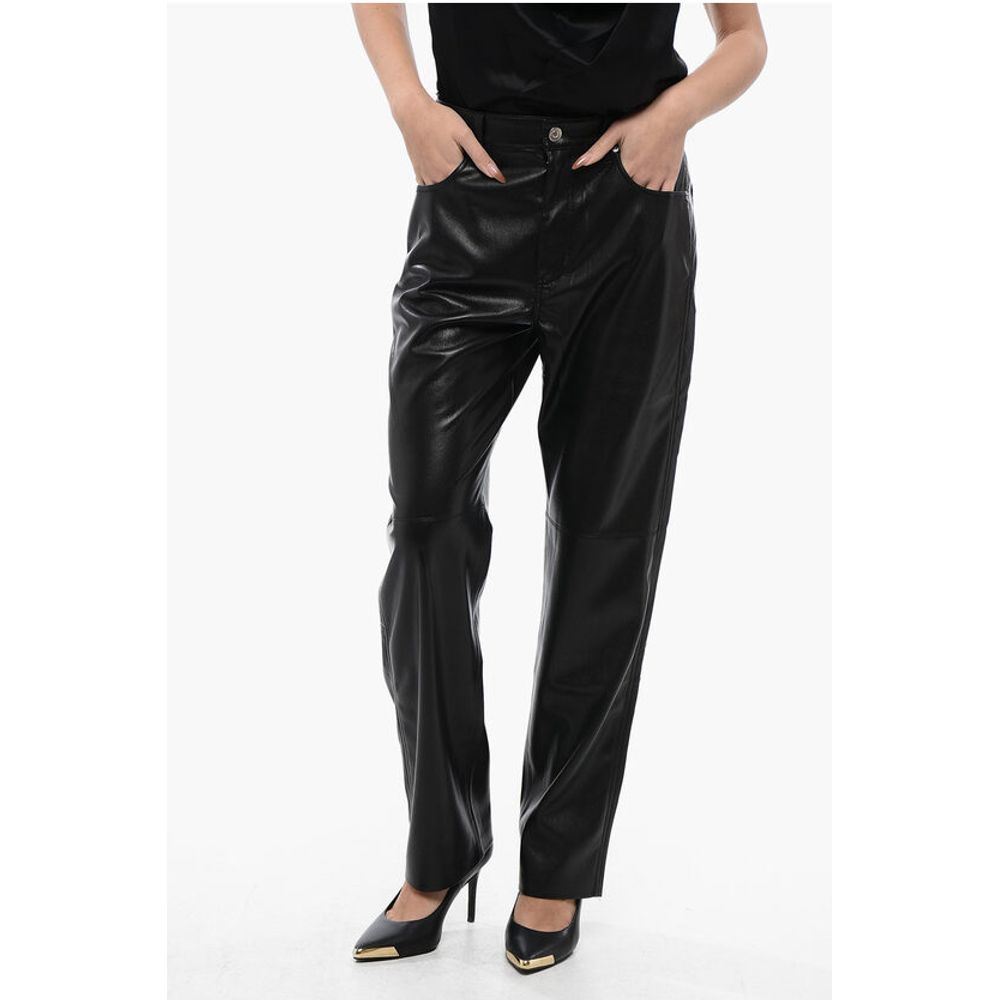 

Брюки VINNI из искусственной кожи с 5 карманами Nanushka, Black