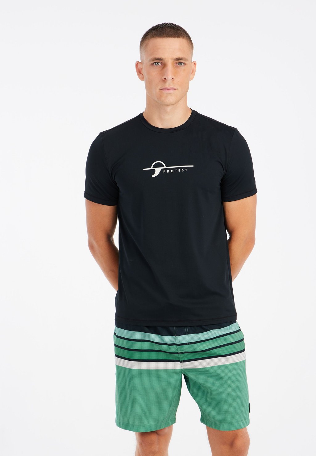 

Футболка с принтом SHORTSLEEVE Protest, черный