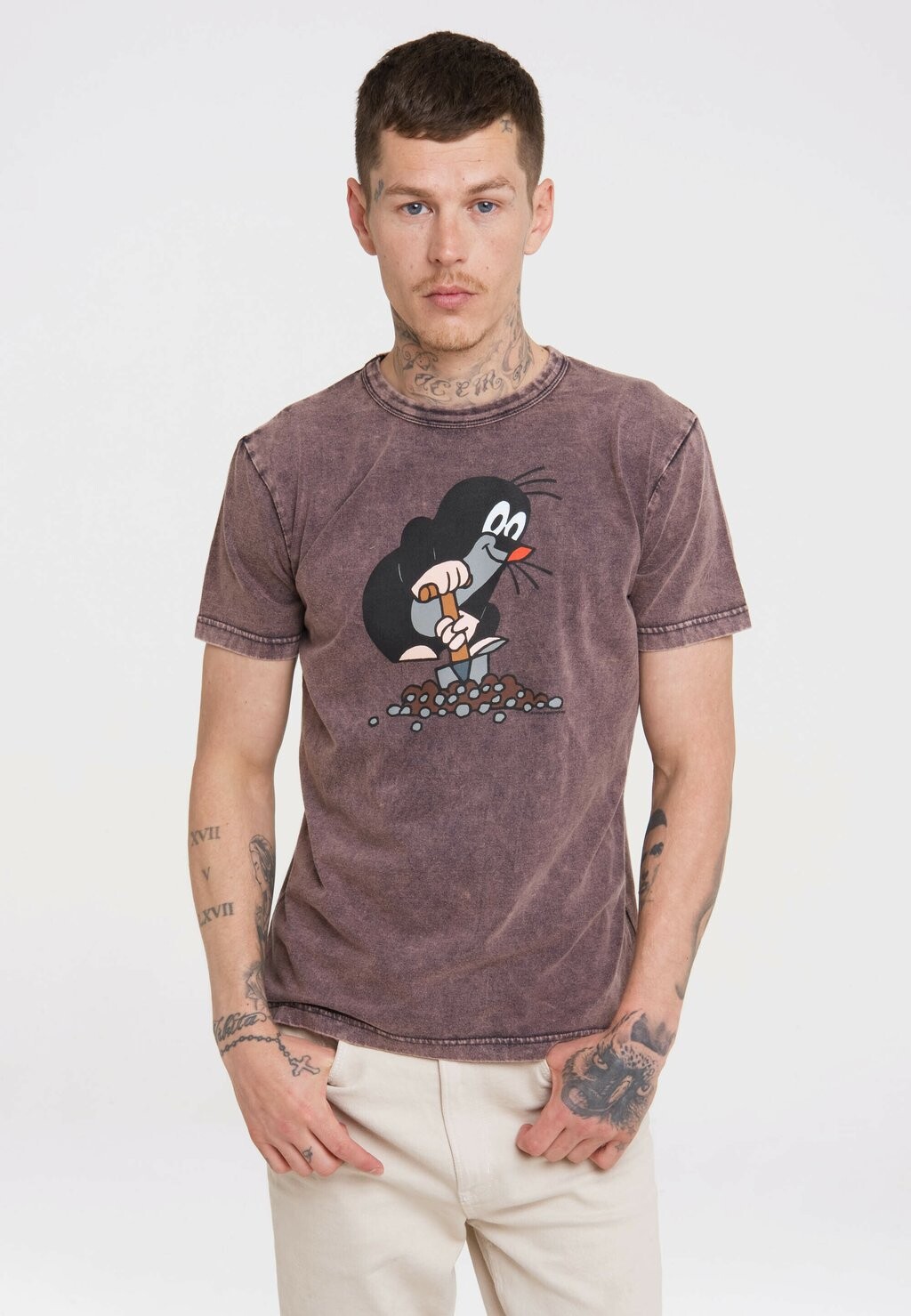 

Футболка с принтом T-SHIRT DER KLEINE MAULWURF LOGOSHIRT, цвет violett