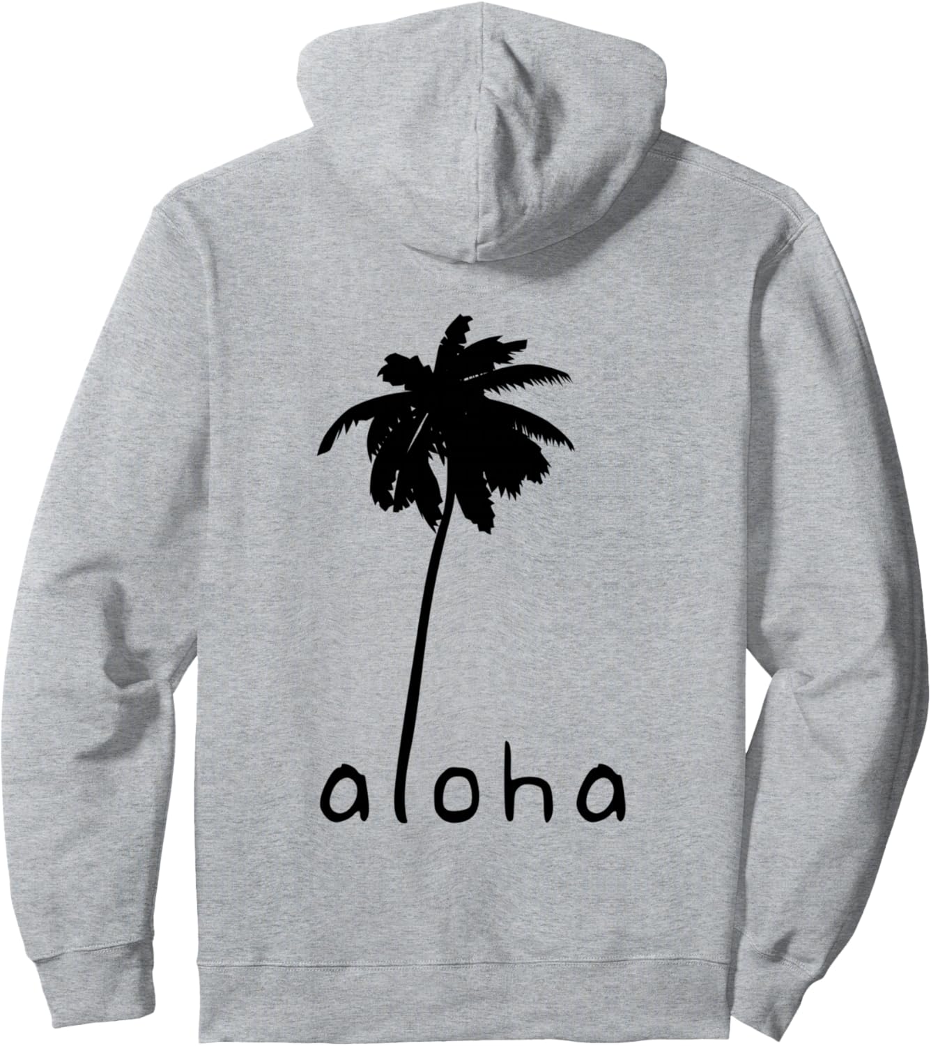 

Худи с изображением гавайской пальмы «Алоха» Aloha Hawaii Tee Collection, серый