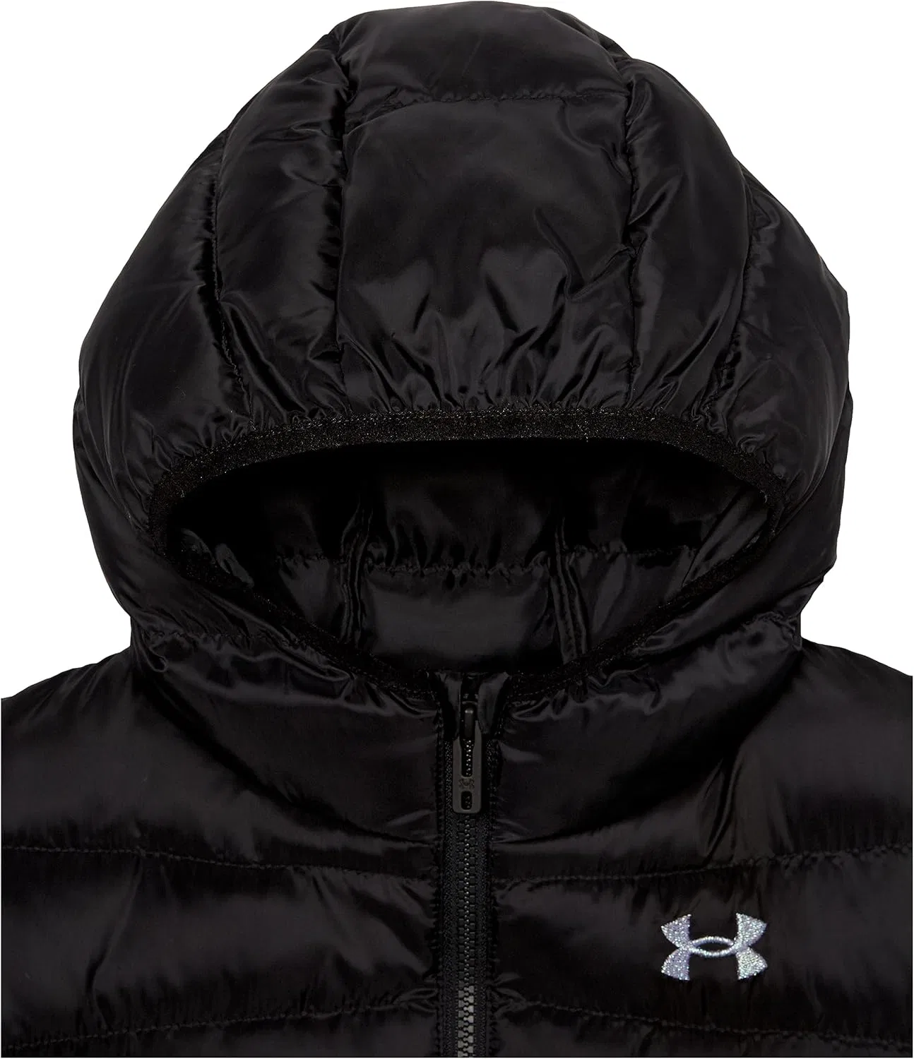 Детская куртка-пуховик с капюшоном Under Armour, Black Puff — фото 2