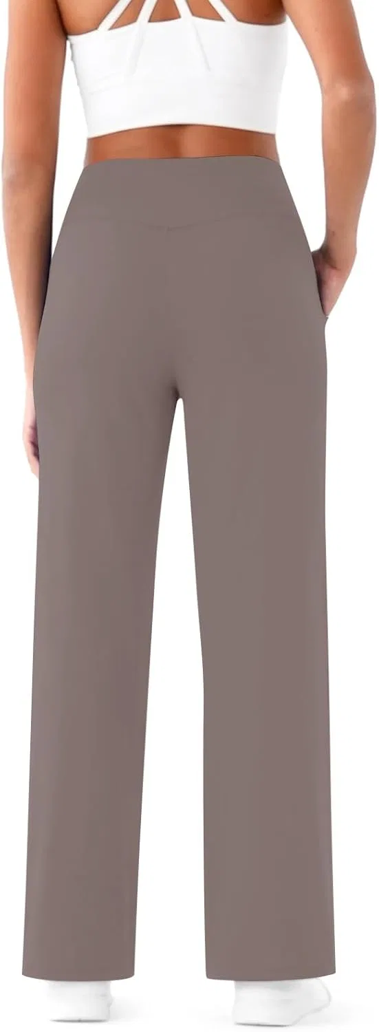 Женские леггинсы для фитнеса с высокой талией, цвет Khaki — фото 3