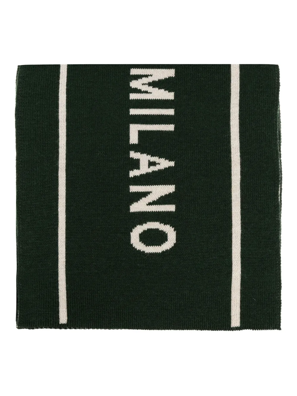 

Шарф с логотипом Milano Moschino, зеленый