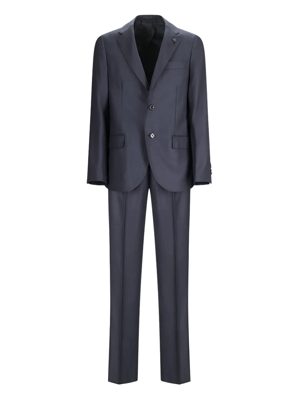 

Однобортный шерстяной костюм Lardini, синий