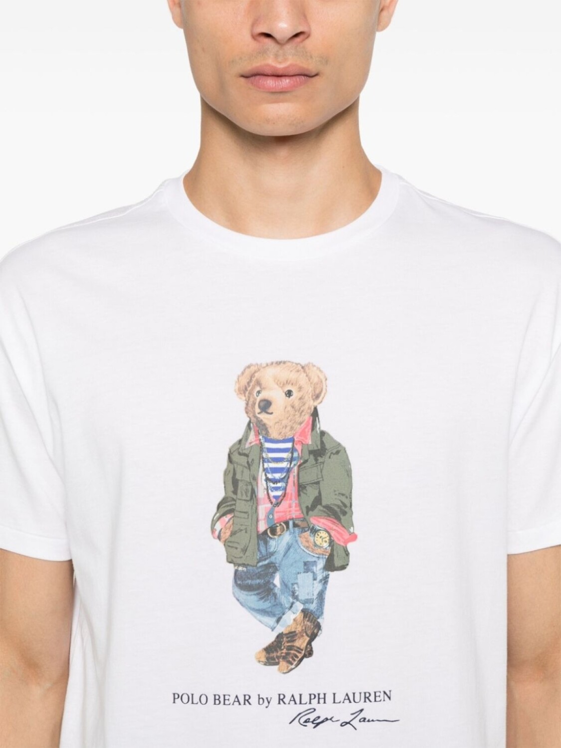 Футболка с мотивом Polo Bear Polo Ralph Lauren, белый — фото 4