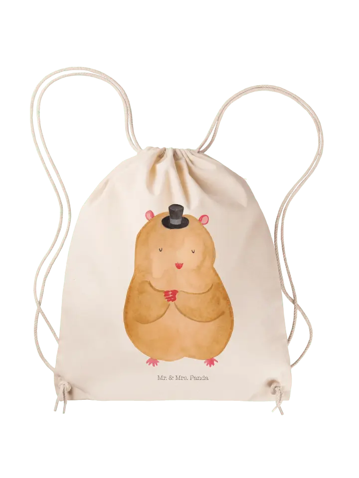 

Спортивная сумка Mr & Mrs Panda Sportbeutel Hamster Hut ohne Spruch, кремовый
