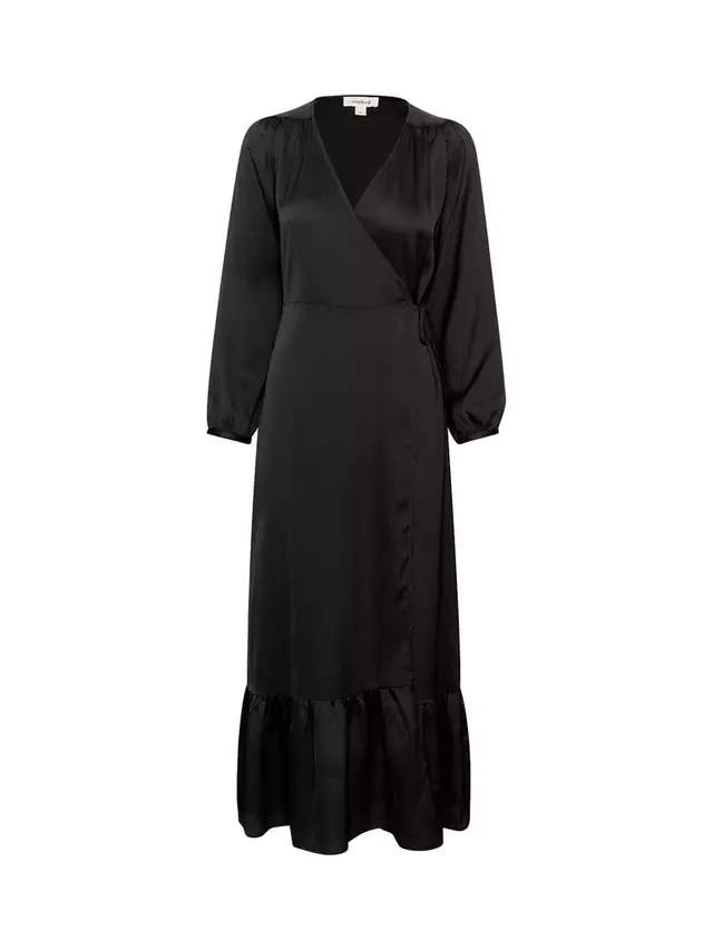 

Платье Soaked In Luxury Iona Wrap, черный