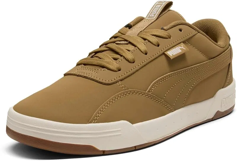 Мужские бежевые кроссовки PUMA Skate C Buck на шнуровке — фото 2