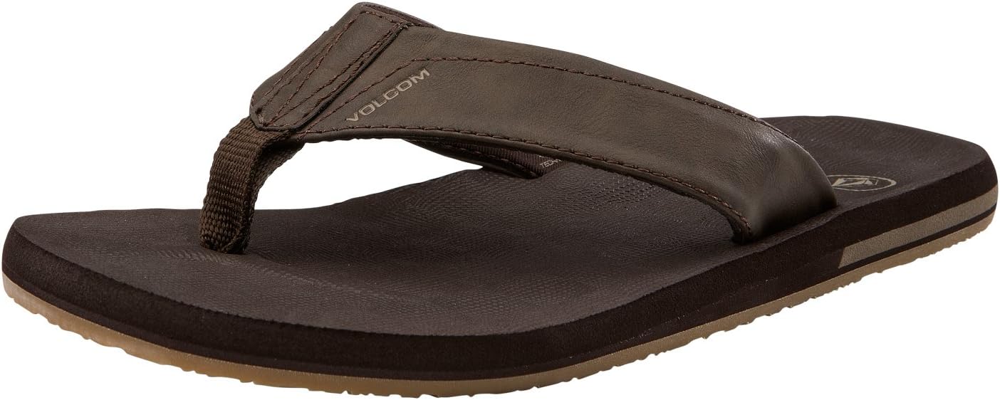 Мужские сандалии Volcom Victor Flip-Flop, коричневый — фото 2