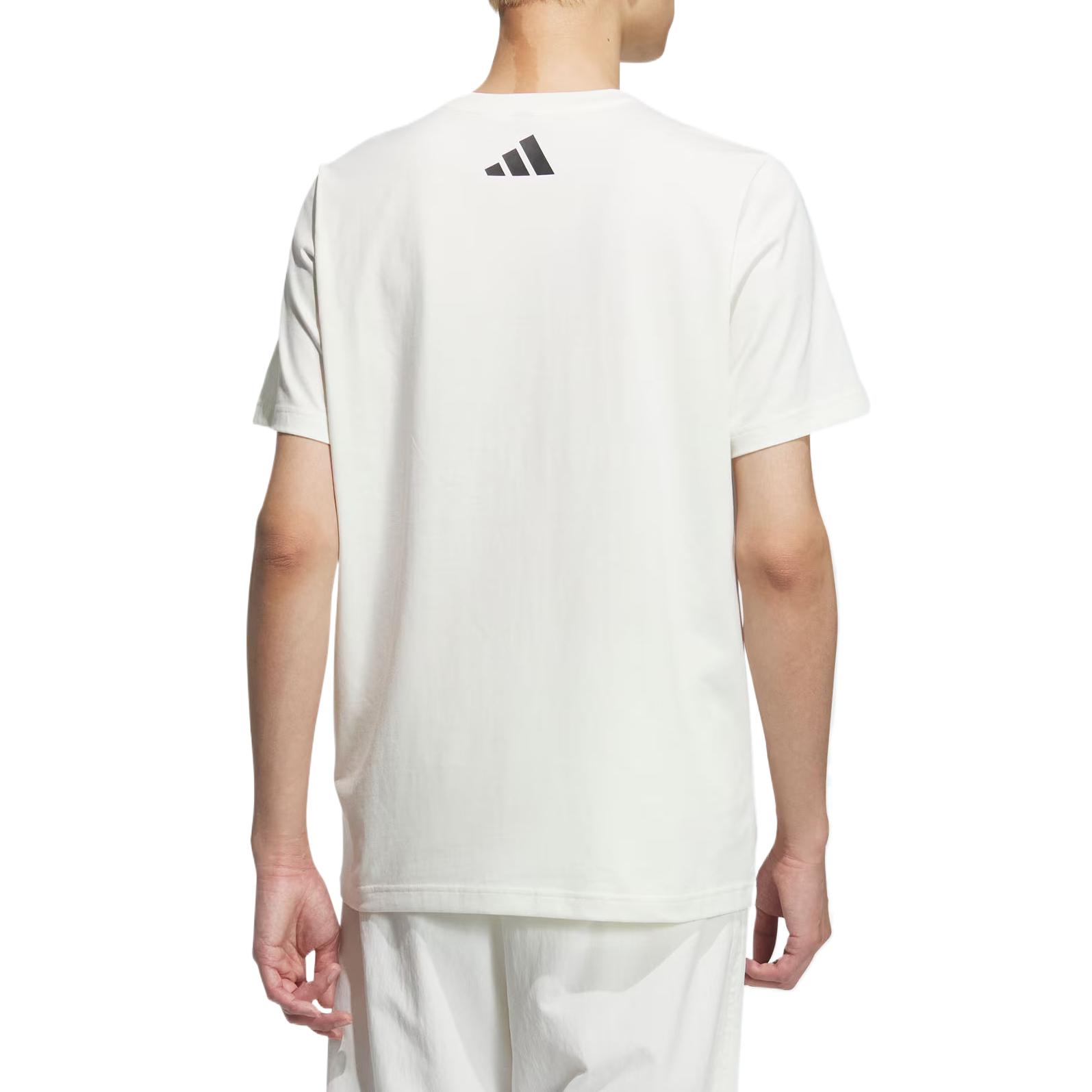 Adidas Графическая футболка с коротким рукавом Unisex Jade White — фото 4