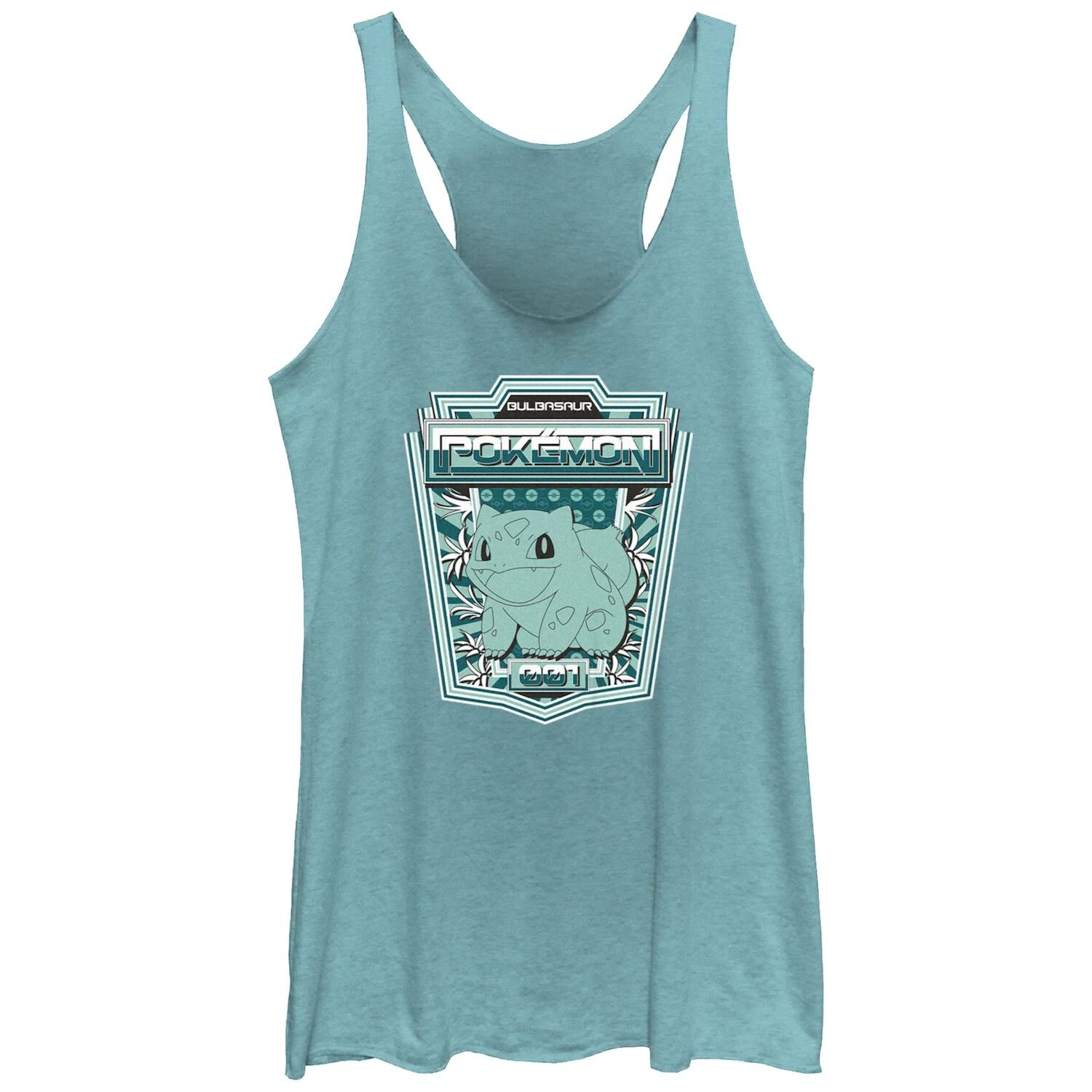 

Юниорский танк Pokemon Happy Bulbasaur 001 Tri-Blend Racerback Tank Licensed Character